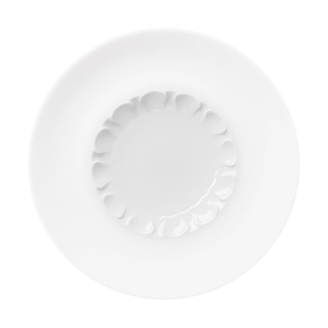 Evolution Assiette a. rebord et miroir texturé