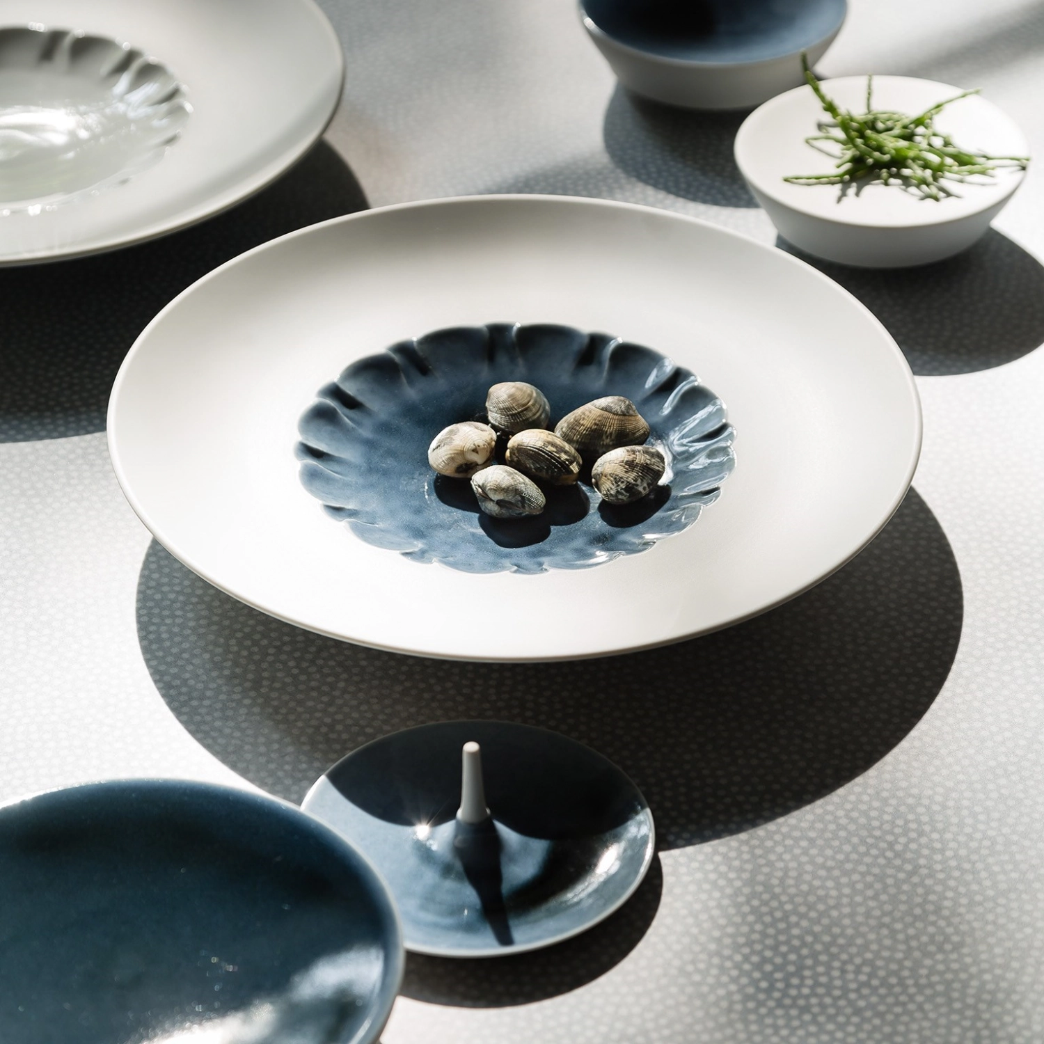 Evolution Assiette a. rebord et miroir structuré