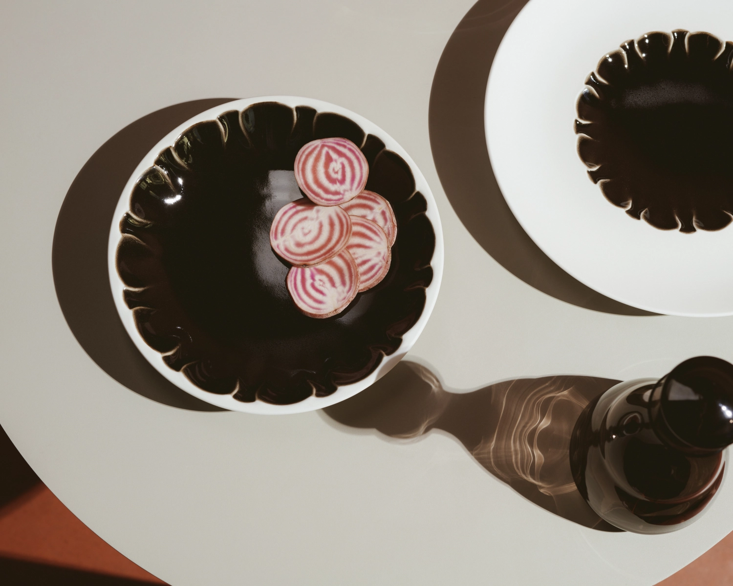 Evolution Assiette a. rebord et miroir structuré