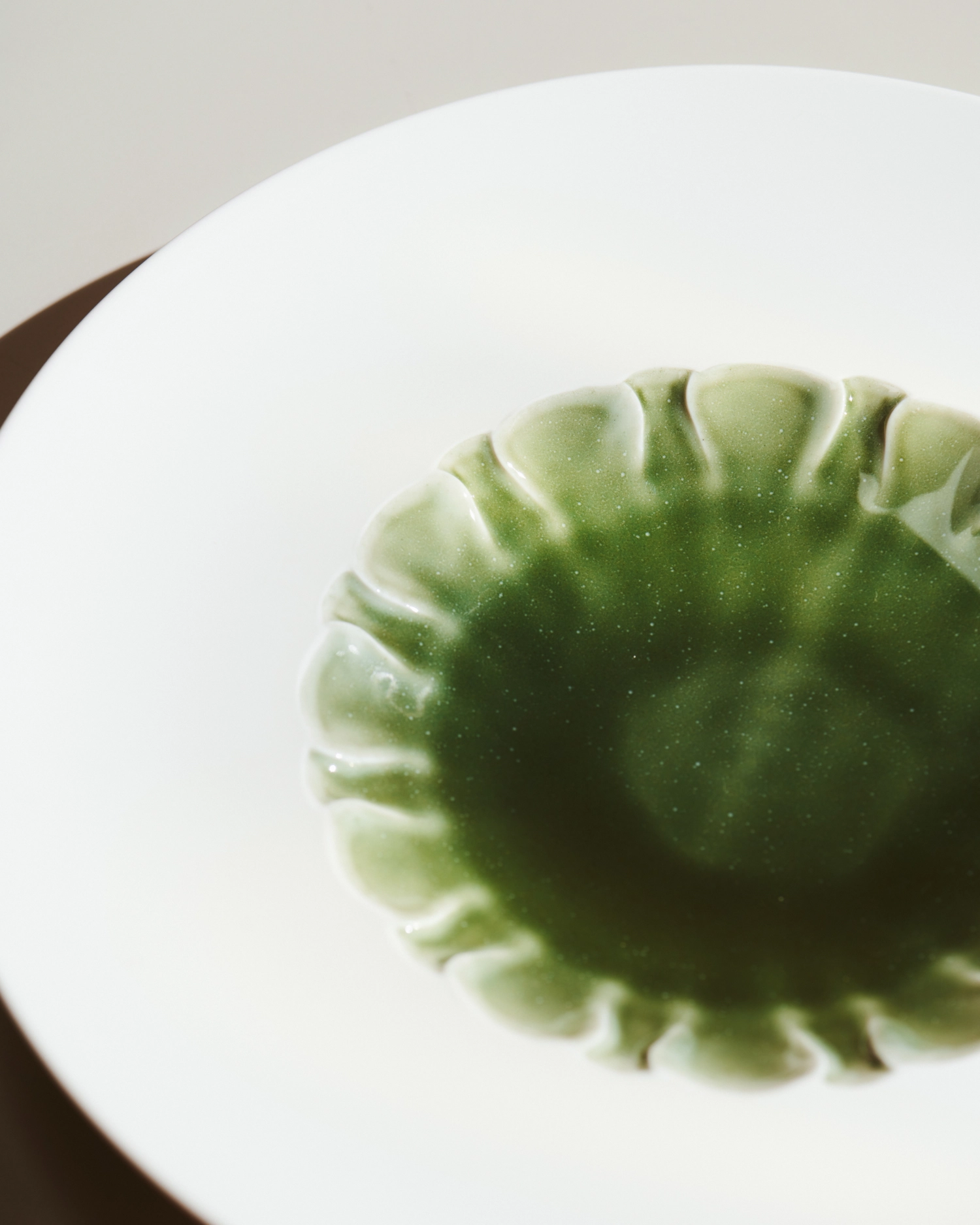 Evolution Assiette a. rebord et miroir structuré