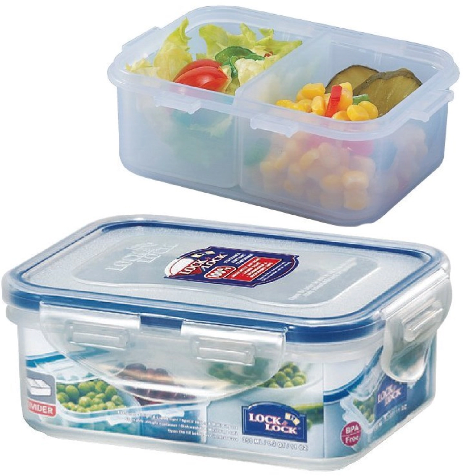 Boîte à provisions avec inserts 0.35lt 13.5×10.2×5.2cm