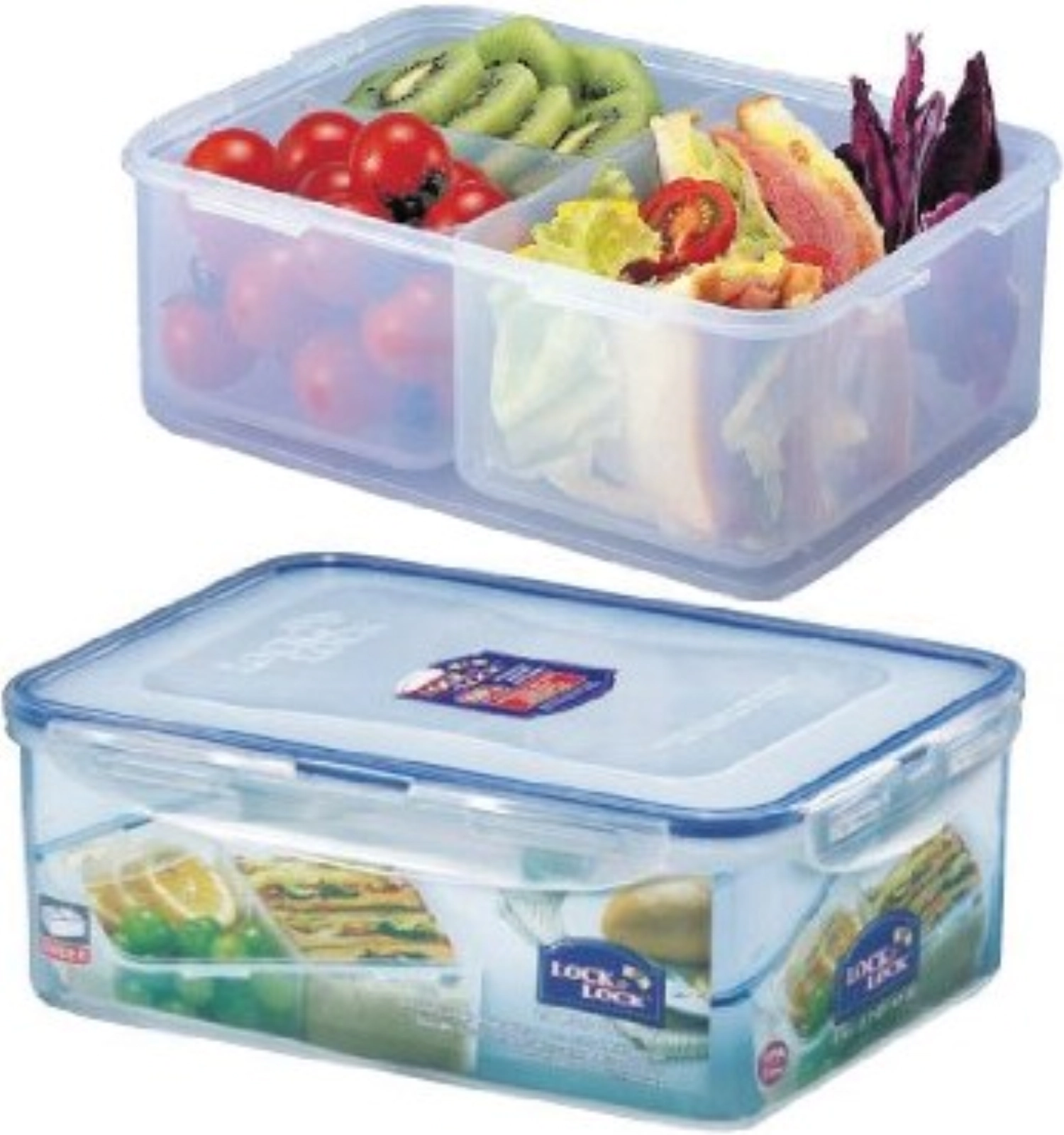 Boîte à provisions avec inserts 2.6lt 24.8x18x9.3cm