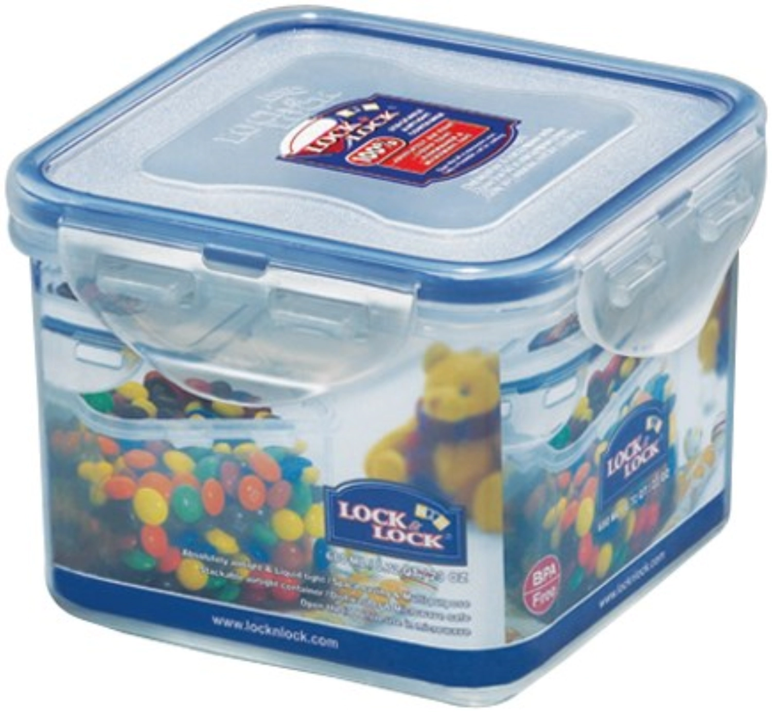 Boîte à provisions carrée 0.68lt 12.1x12.1x8.7cm