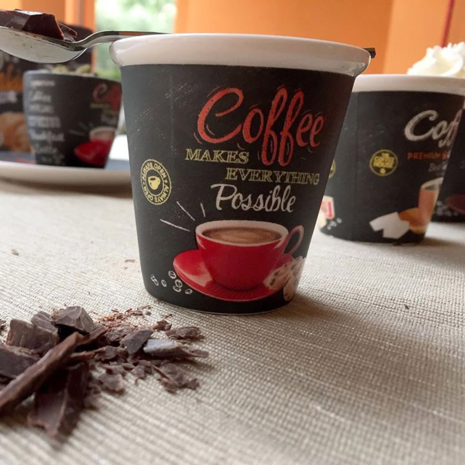 4er Set Its coffee time Espressotasse