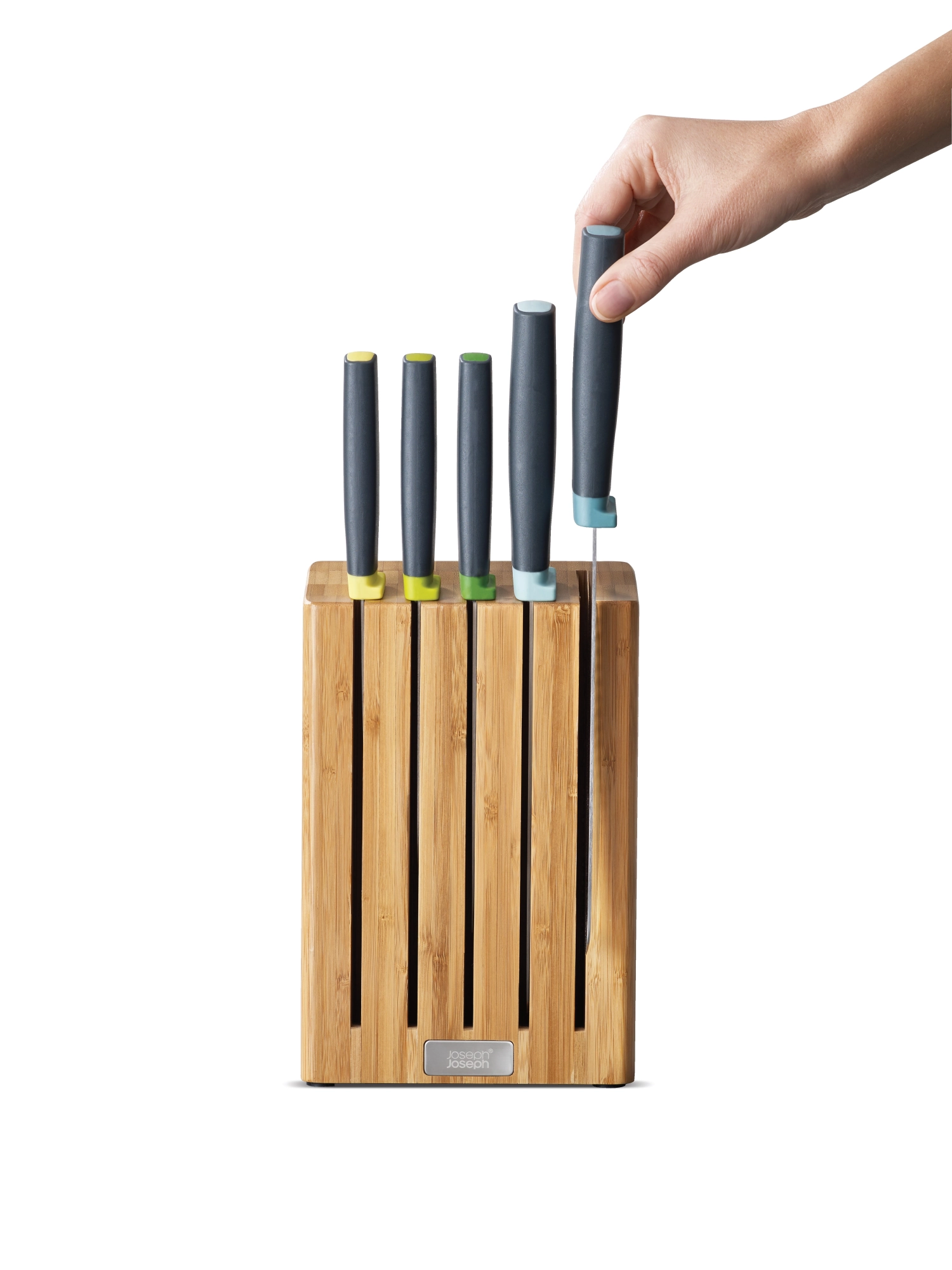 Elevate bloc à couteaux, 5 pièces, bambou, 35.5x14.9x6.1cm