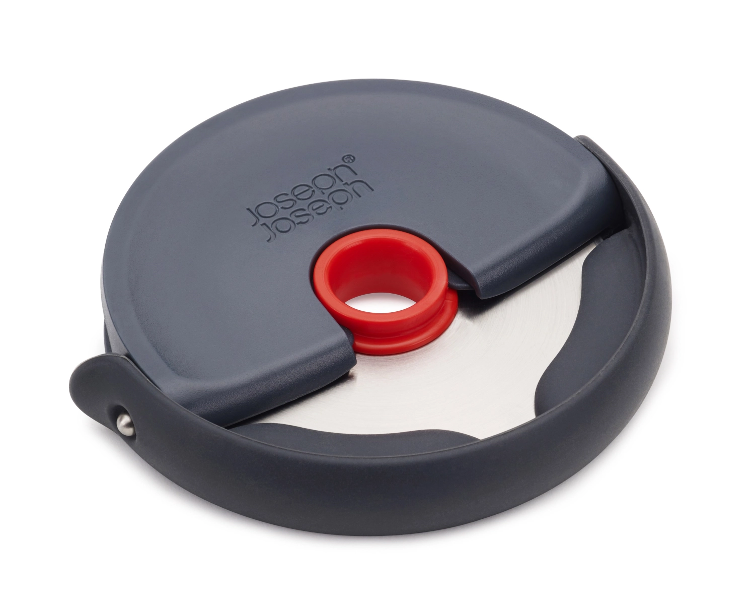 Disc roue à pizza avec protection en silicone, gris rouge