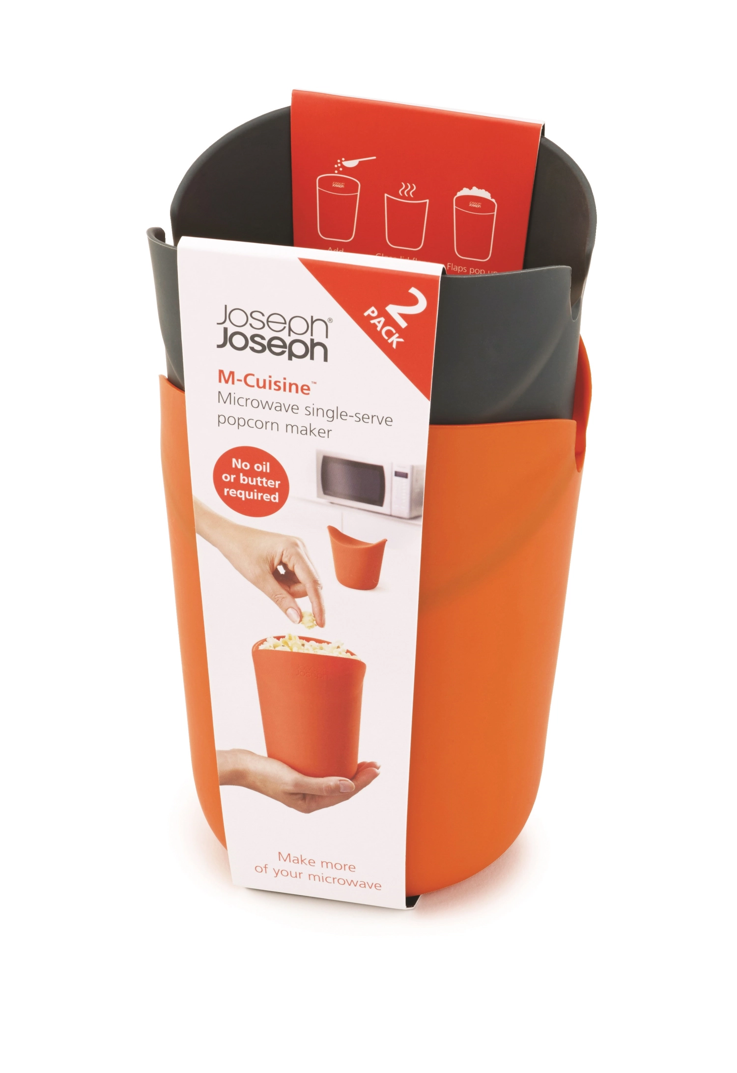 2er Set M-Cuisine Popcorn Maker, klein