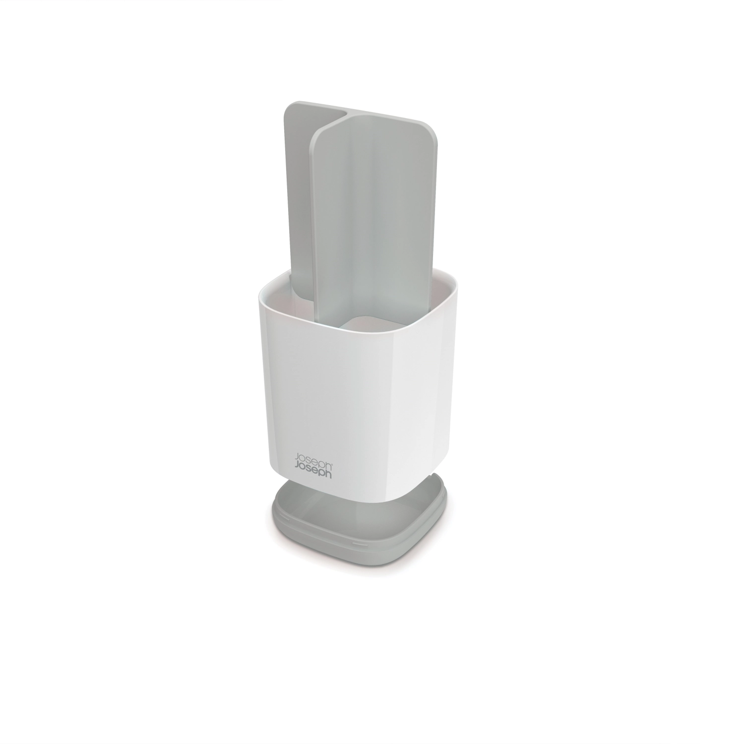 Easystore porte-brosse à dents, blanc gris, 8.4x8.4x12.7 cm
