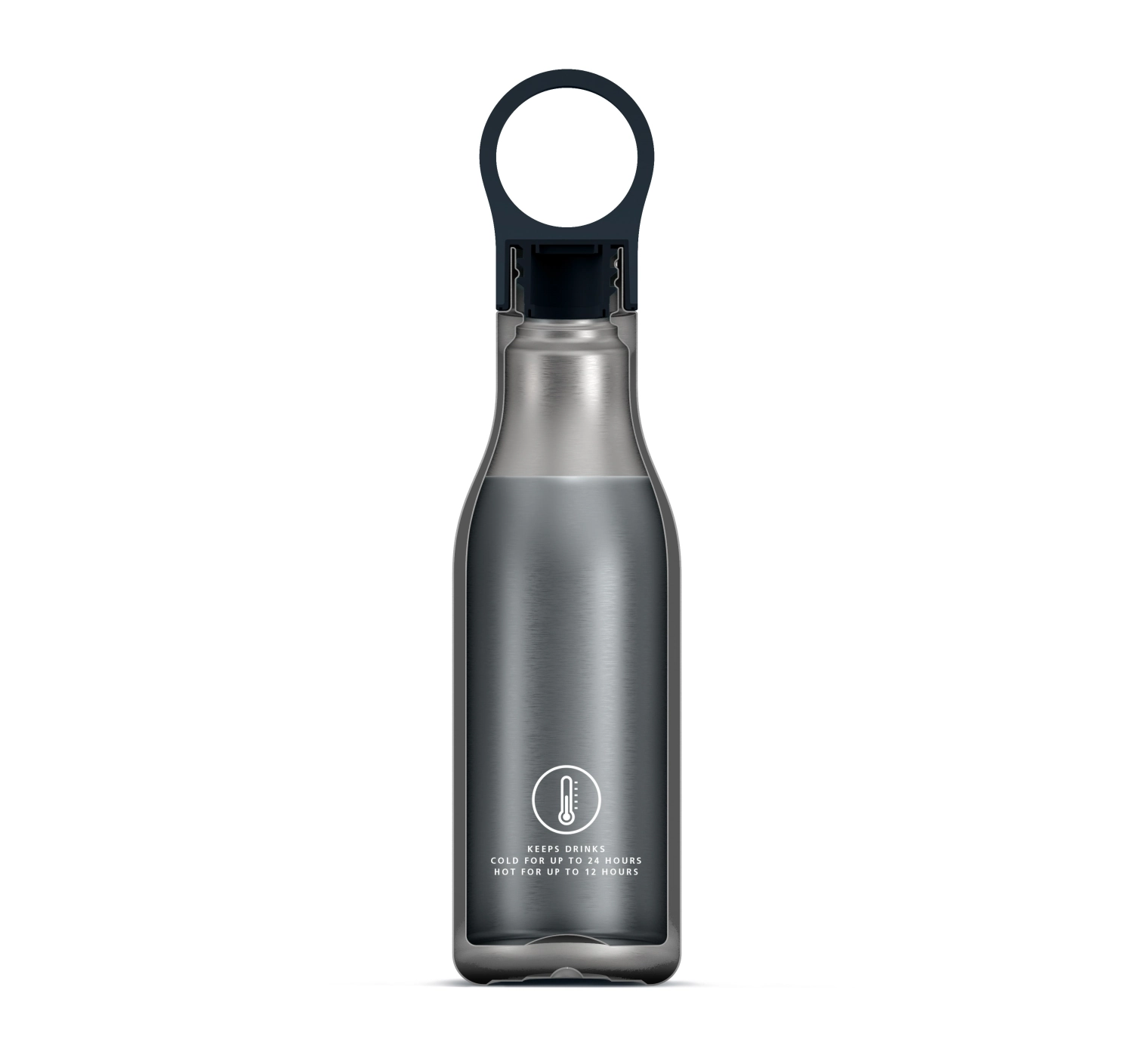 Loop bouteille d'eau 500ml, inox