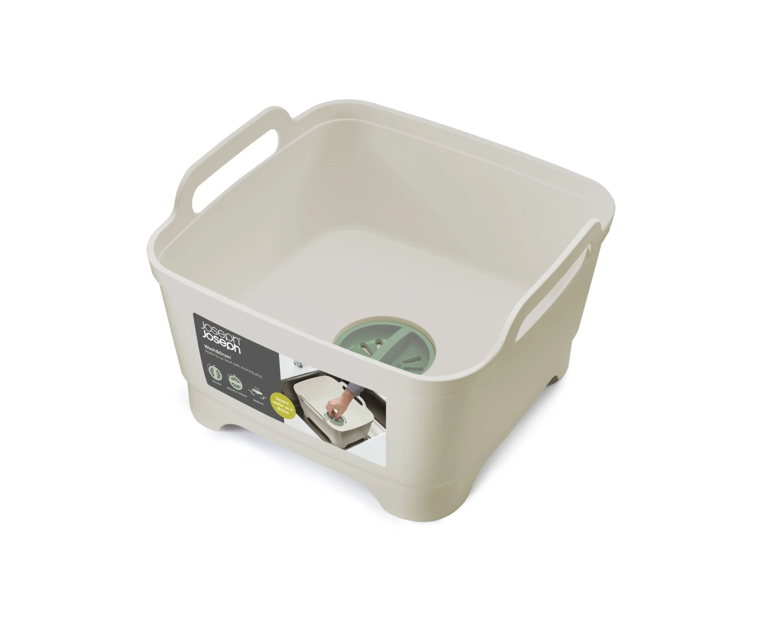 Wash drain bol de lavage - light stone sage 31.5x31x20cm
