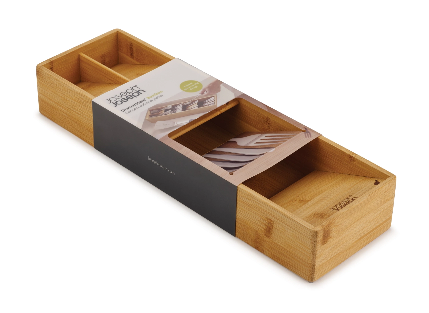 Drawerstore range-couverts compact en bambou