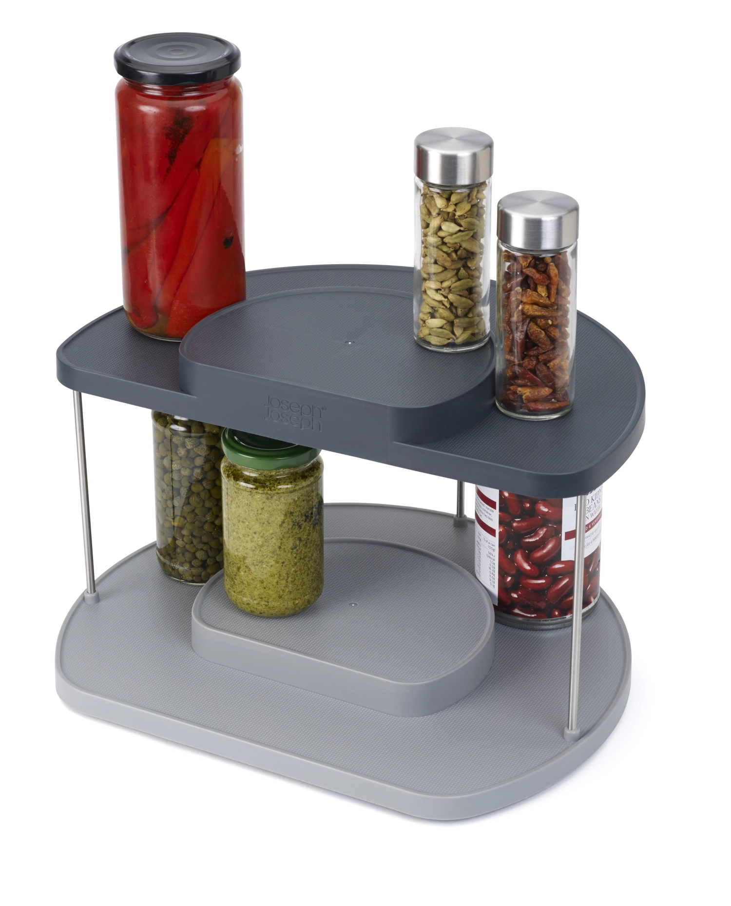 Cupboard Store 2-stufiger drehbarer Organizer