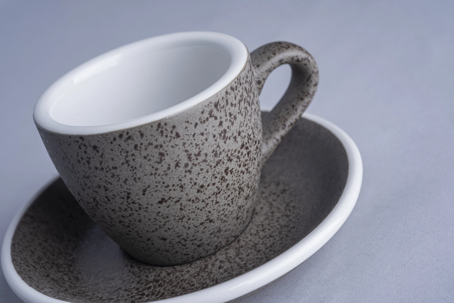 11.5cm soucoupe à espresso granit granite, egg