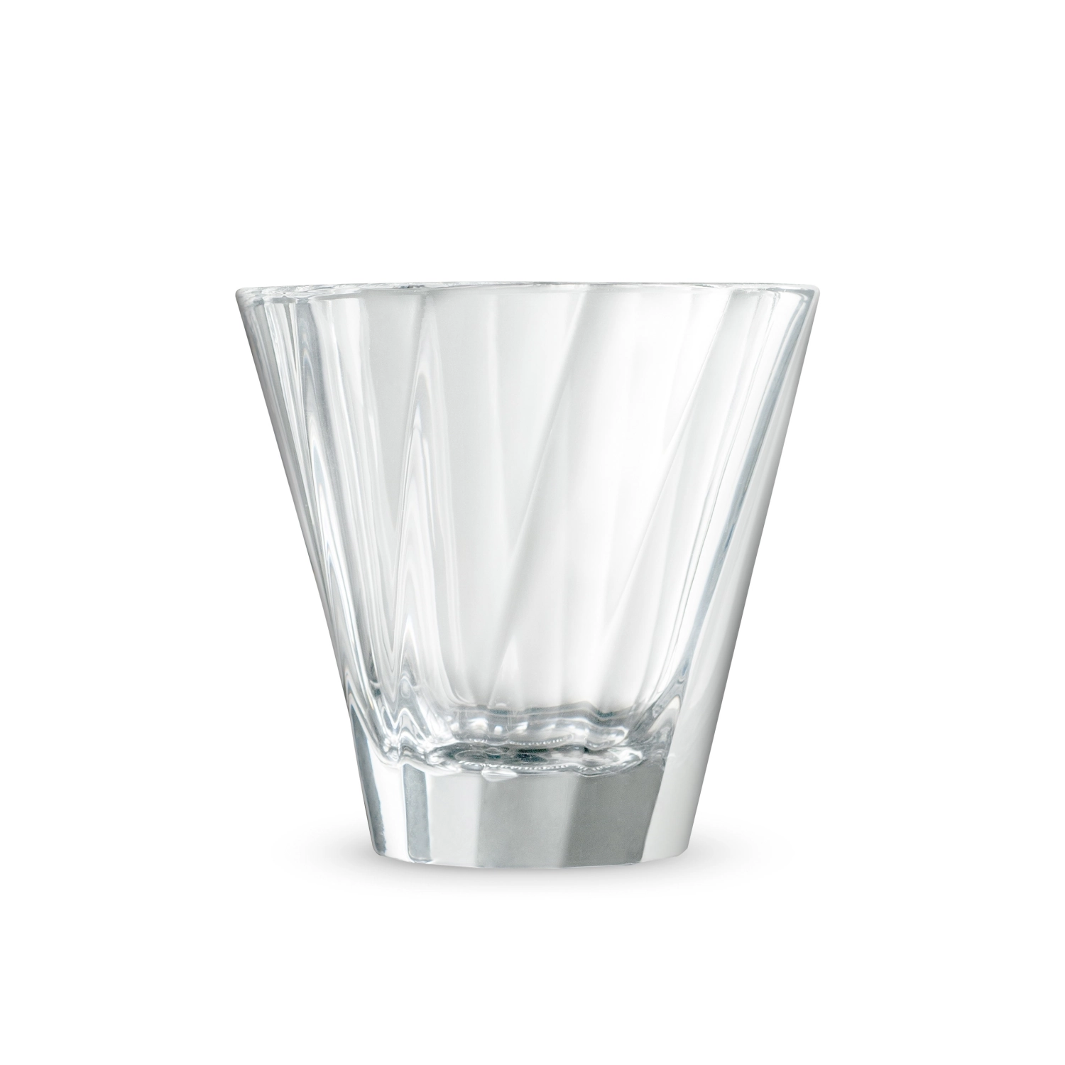 180ml twisted verre à cappuccino clair, urban glass