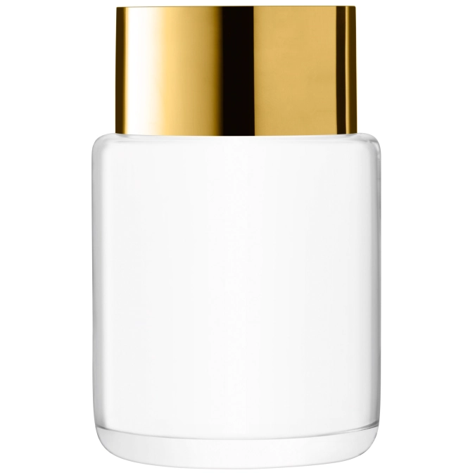 Aurum vase/lanterne h30cm - transparent/or