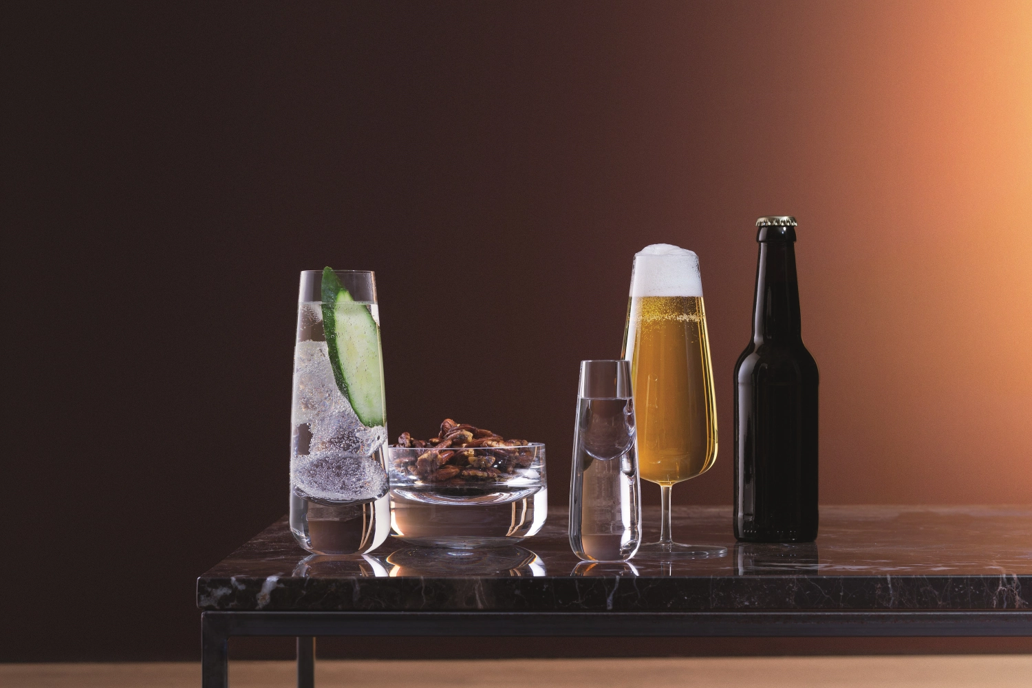 Set de 2 verres à long drink bar culture 310ml clair