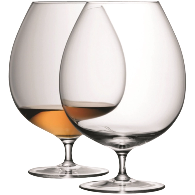 Bar verre à cognac 900ml transparent x 2