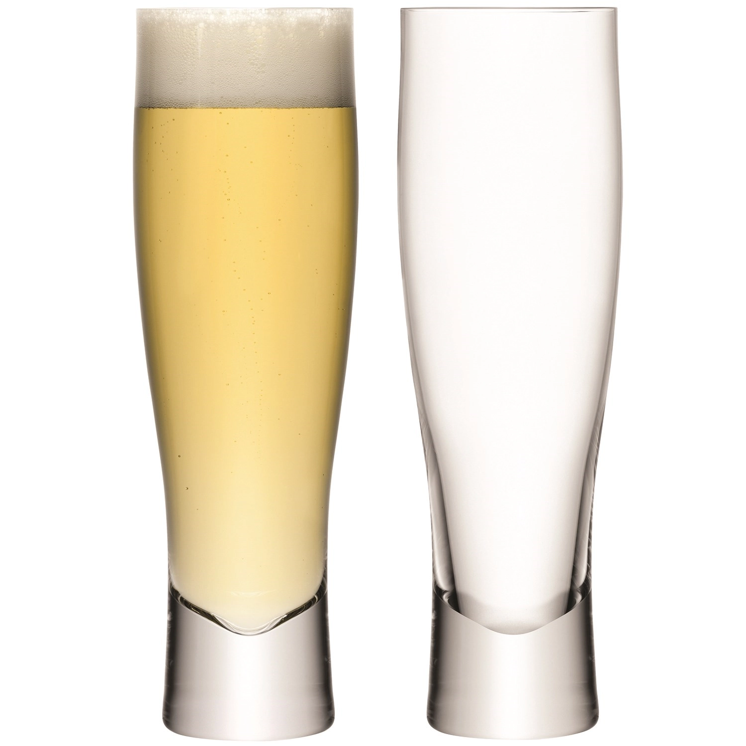 Set de 2 verres à bière bar 550ml - transparent
