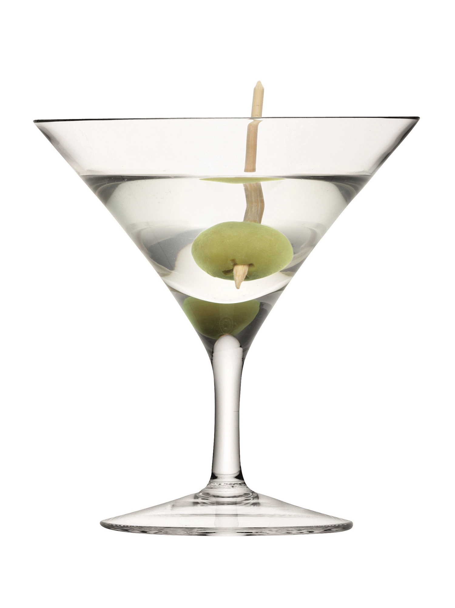 2 x bar verre à martini 180ml clair
