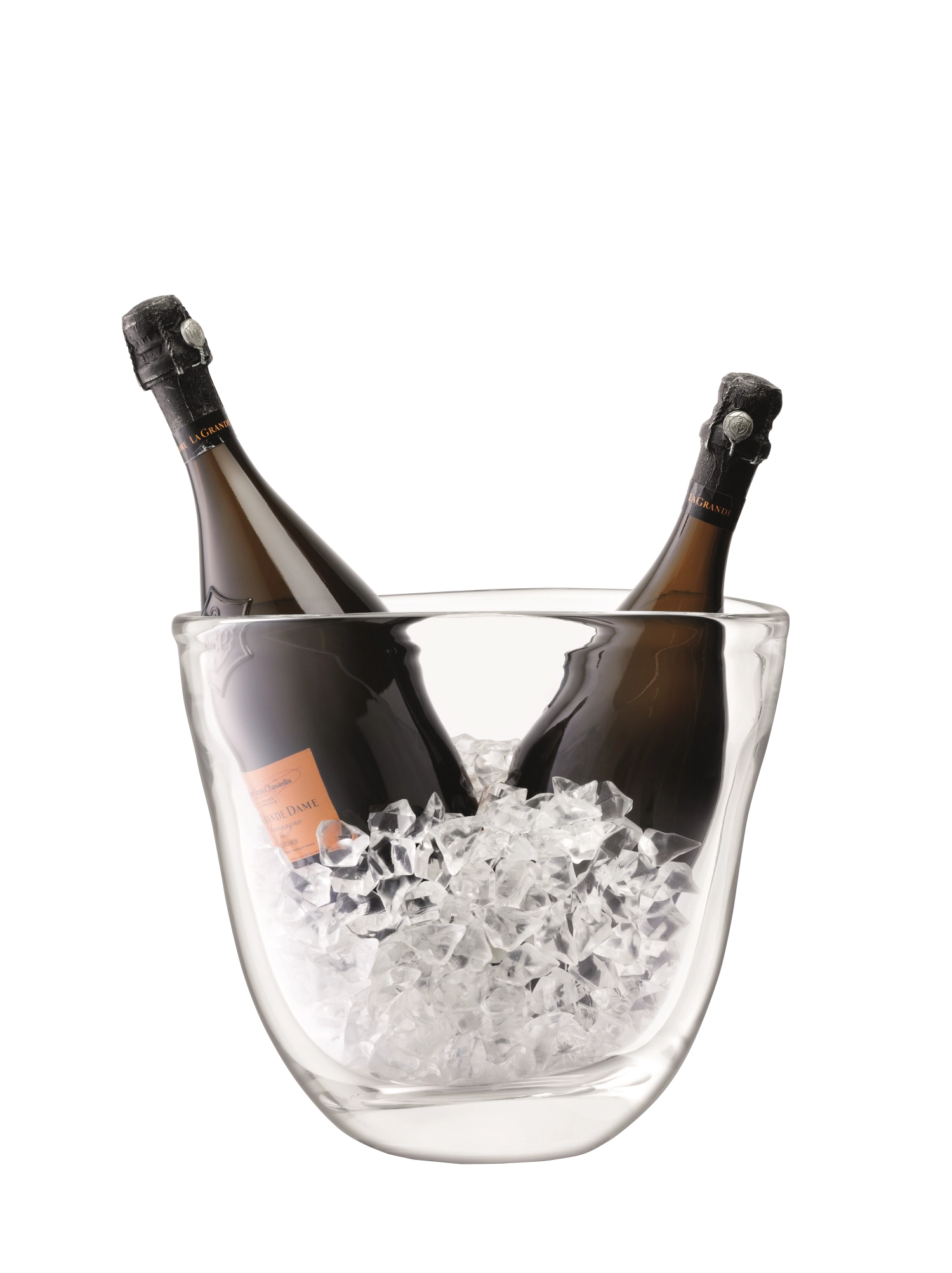 Celebrate double seau à champagne h27cm transparent