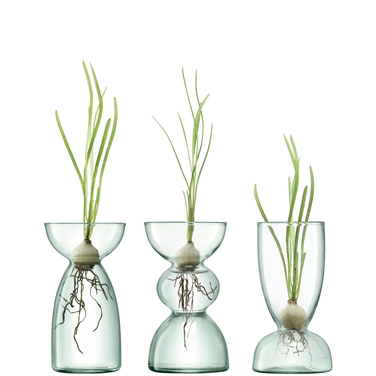 Canopy trio vase set h13cm recy. optique