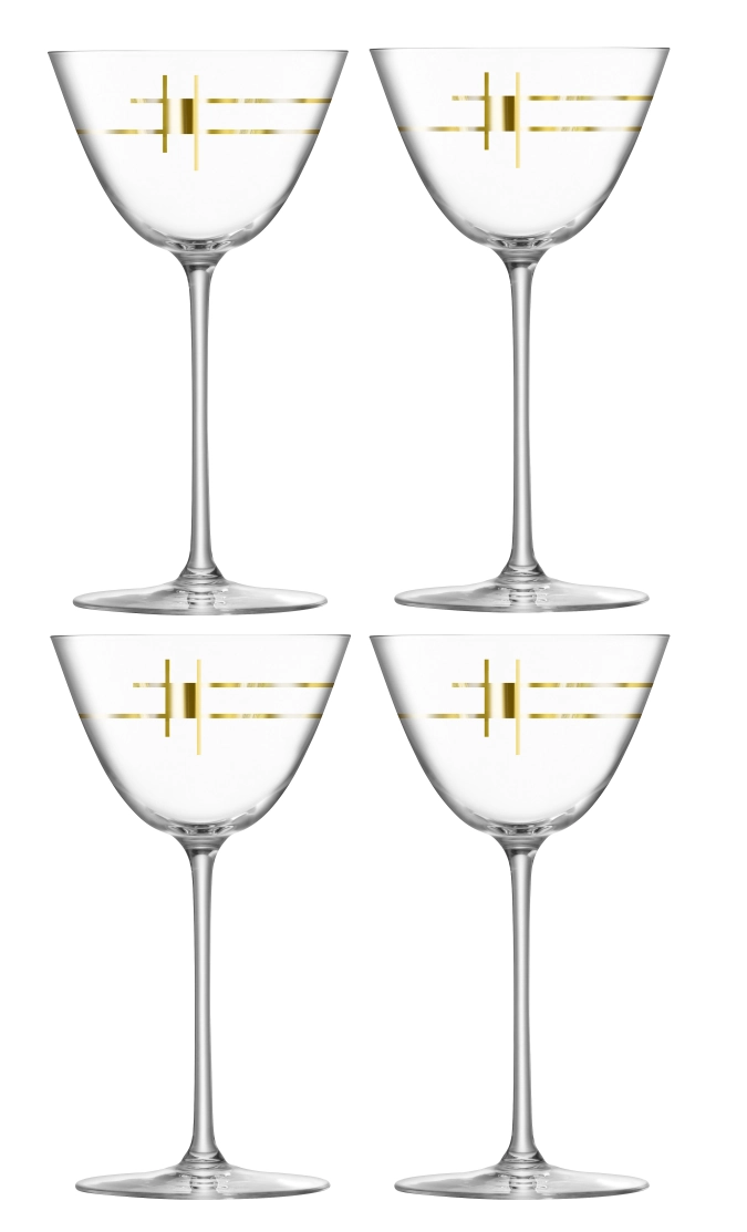 Century verre à martini 195ml or x 4