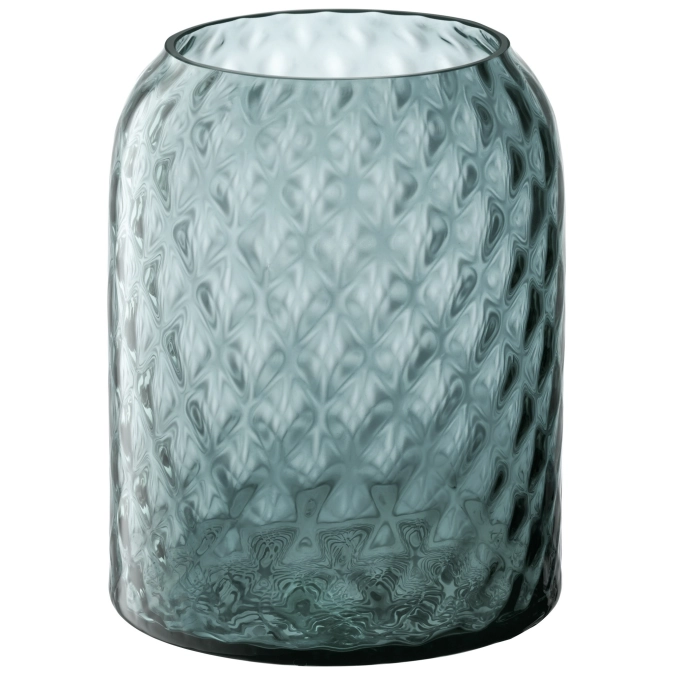 Dapple vase/lanterne h16cm - bleu d´eau