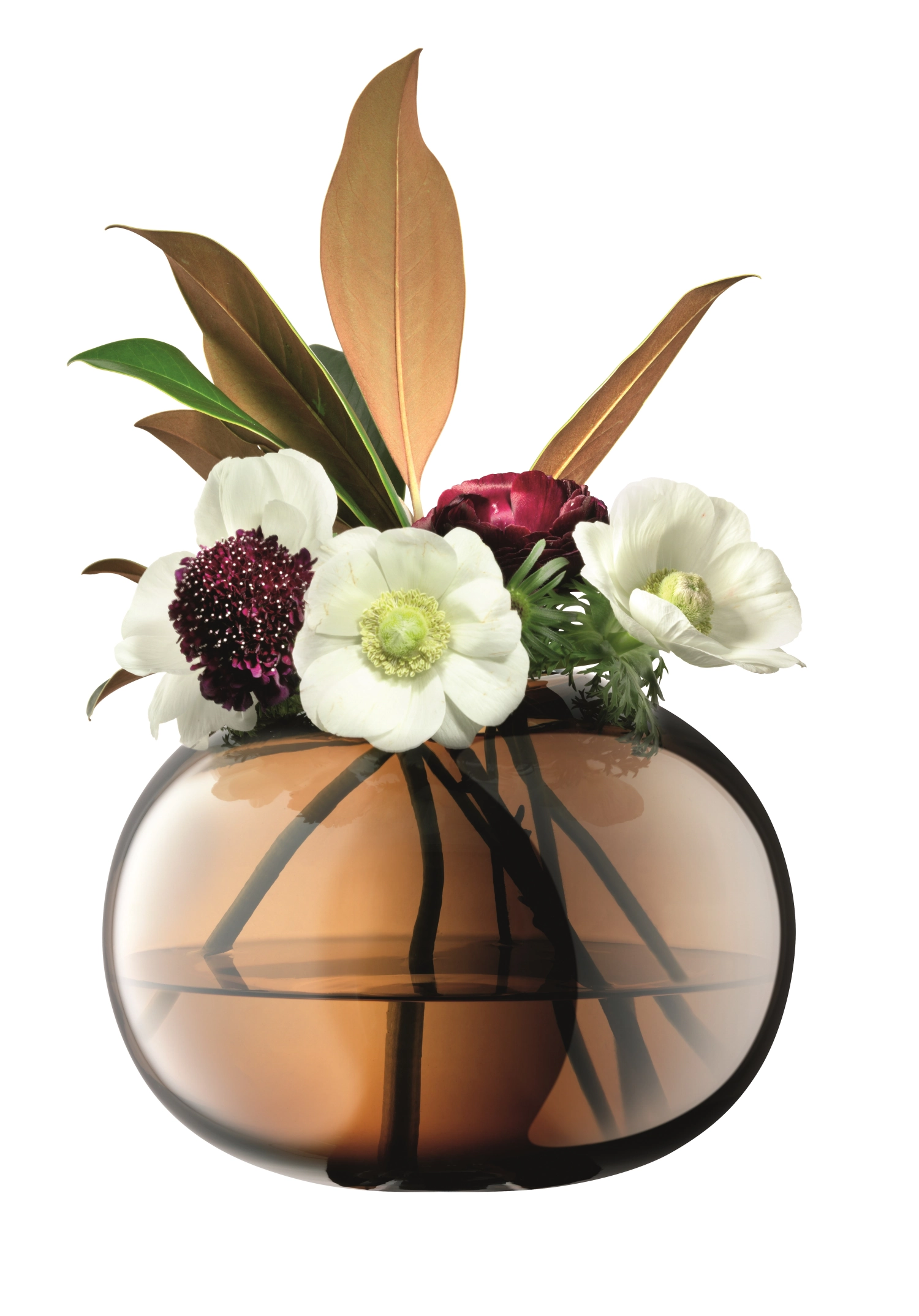 Vase epoque h18cm lustre ambre