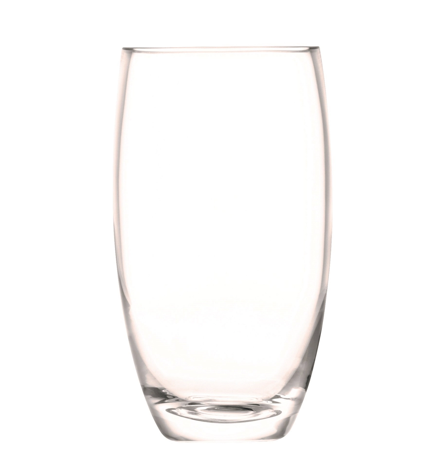 Flower vase tonneau h20cm transparent