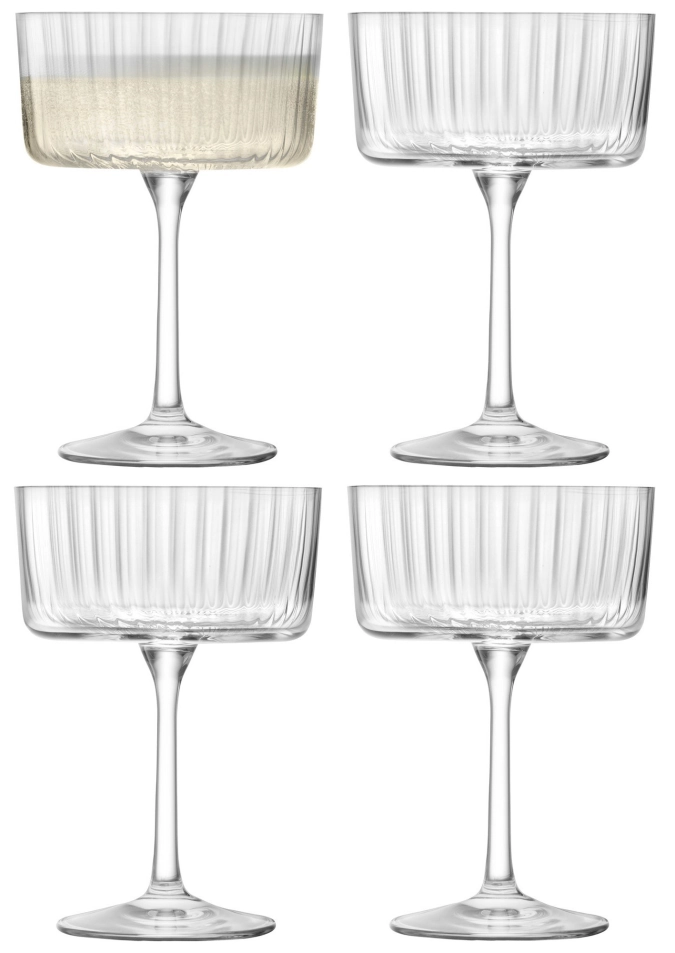 4er Set Gio Line Champagner/Cocktail Gläser 230ml Klar