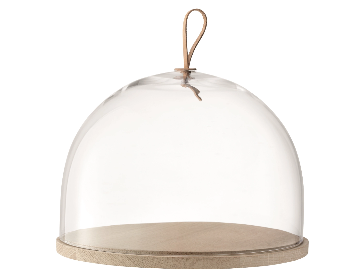 Ivalo couvercle plaque en frêne ø32cm - transparent