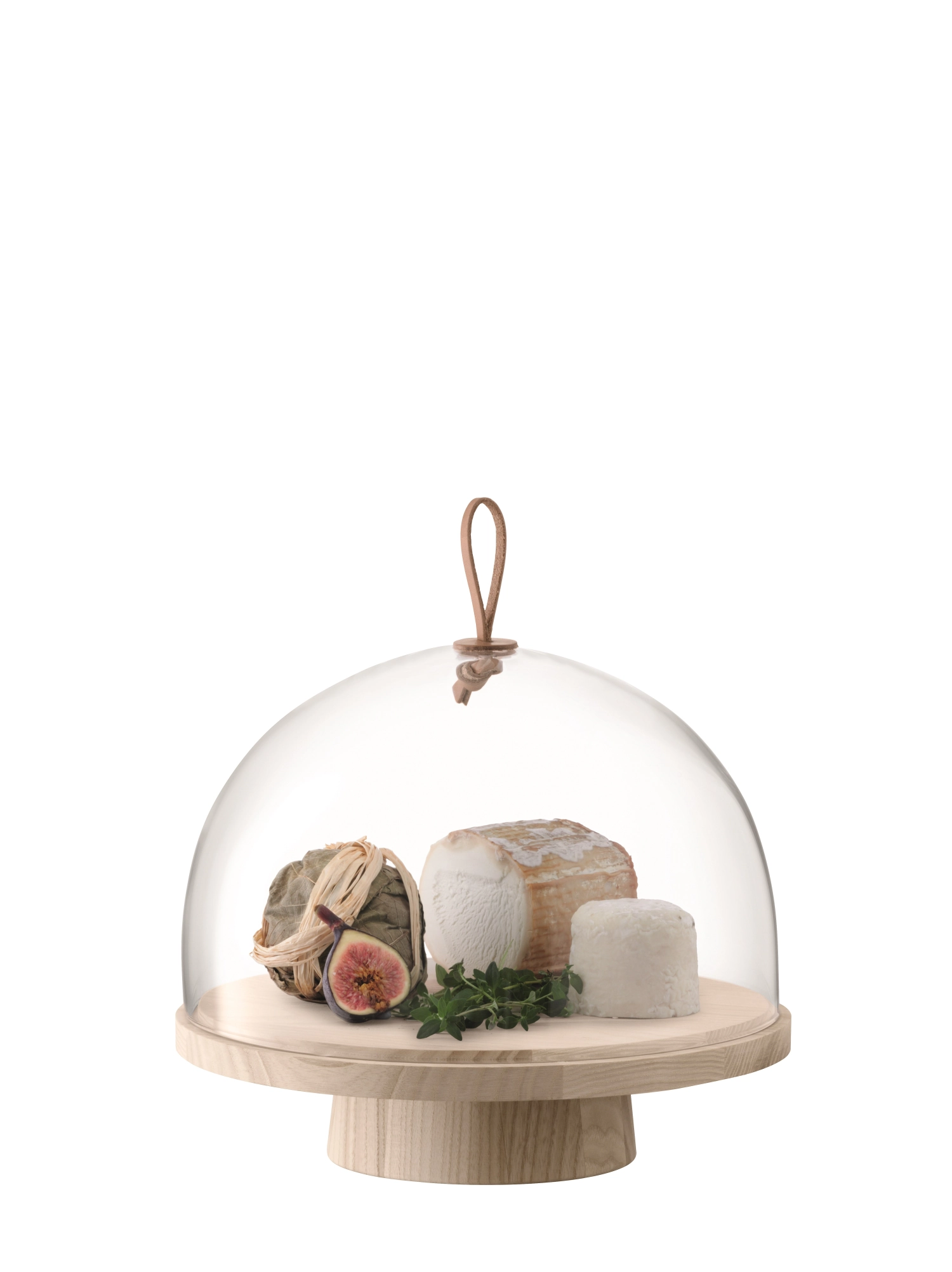 Ivalo plateau en frêne hotte ø28cm h23cm clair