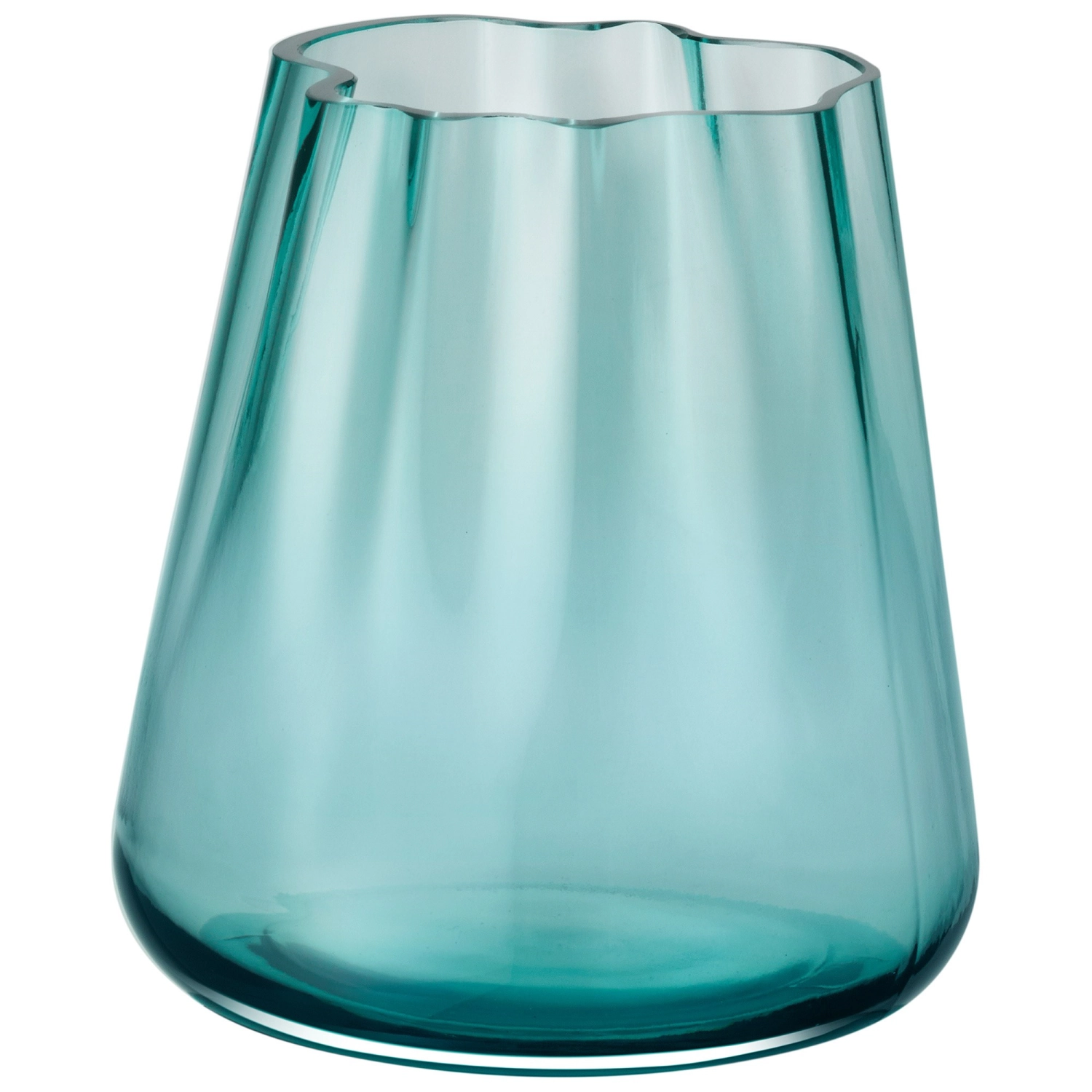 Lagoon vase/lanterne h18.5cm - vert océan