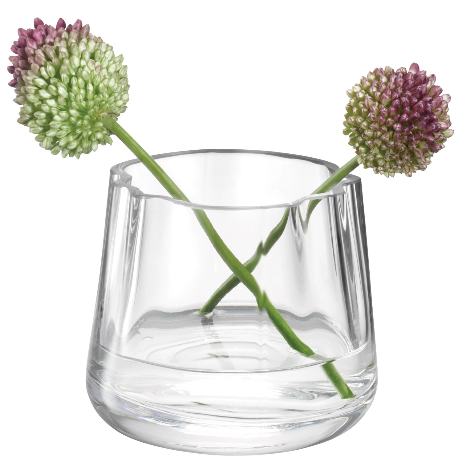 Lagoon bougeoir/vase h8cm clair