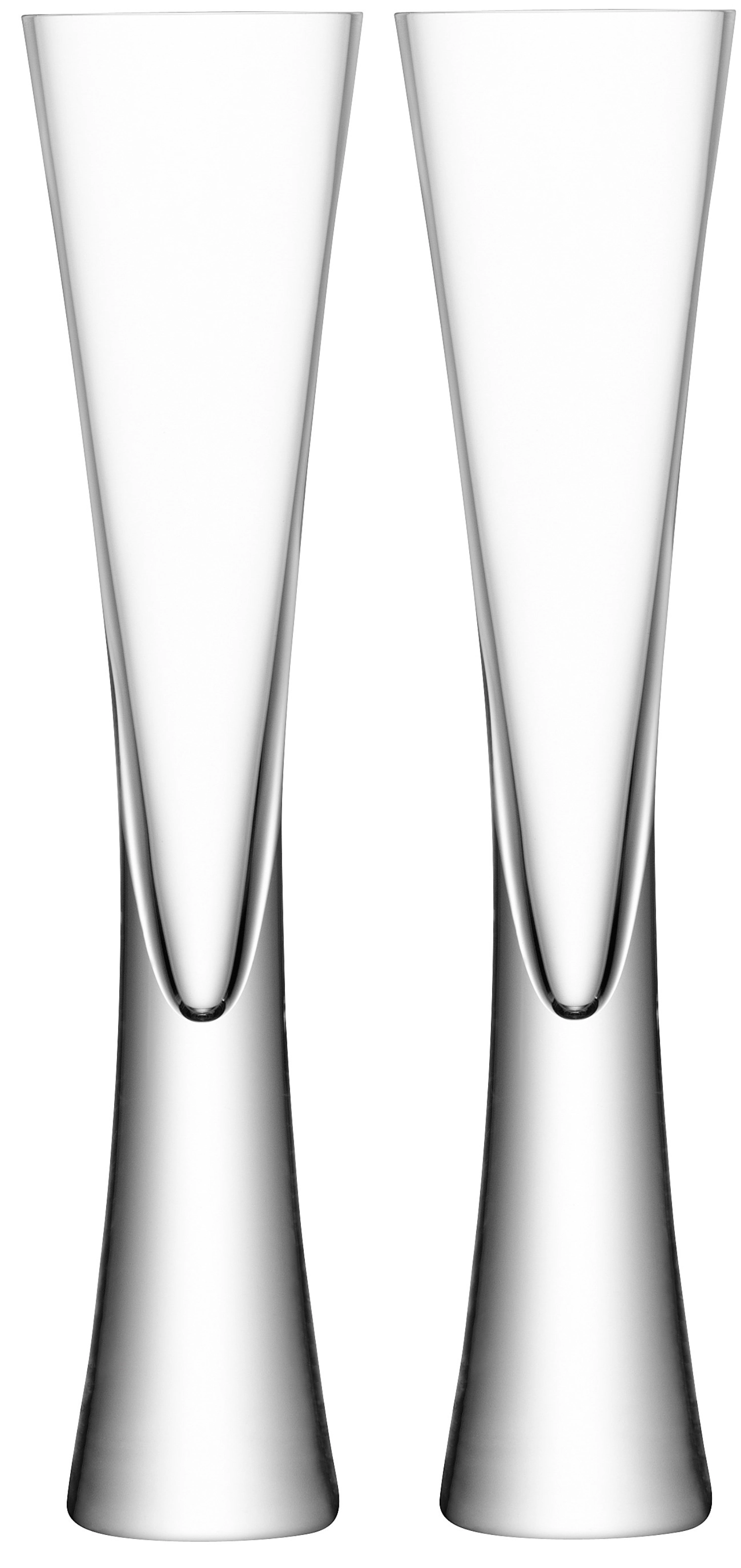 Set de 2 flûtes à champagne moya 170ml - transparent