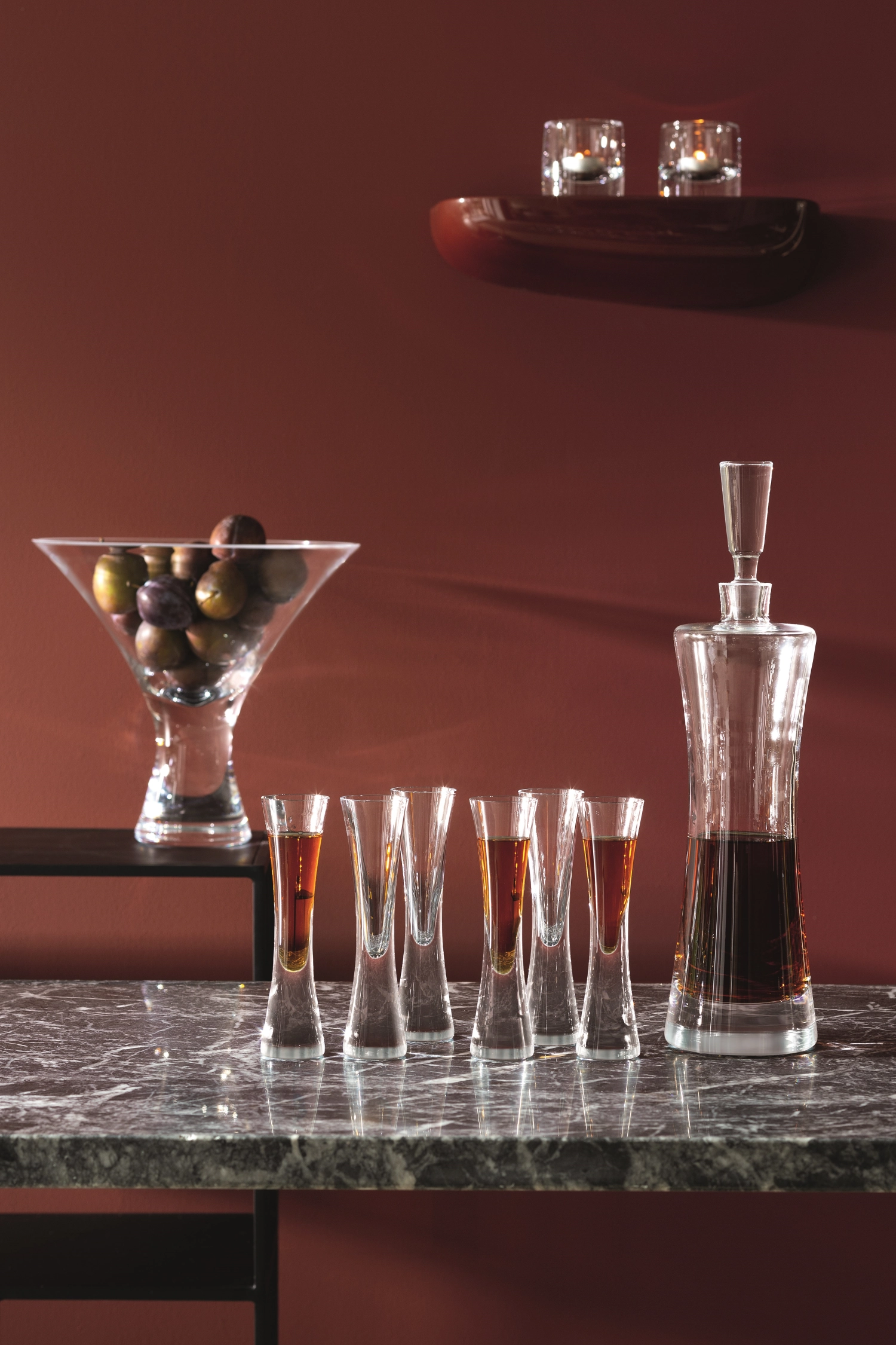 Set de 2 verres à liqueur moya 50ml - transparent