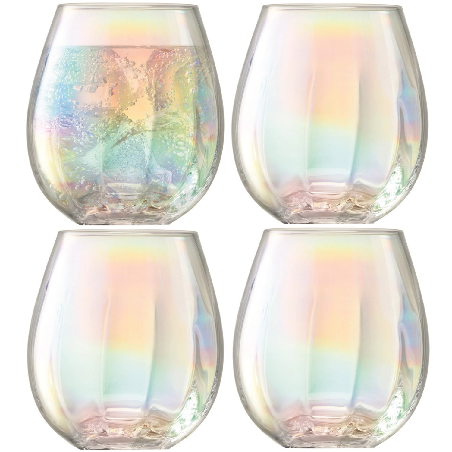 Set de 4 gobelets pearl 425ml - nacré