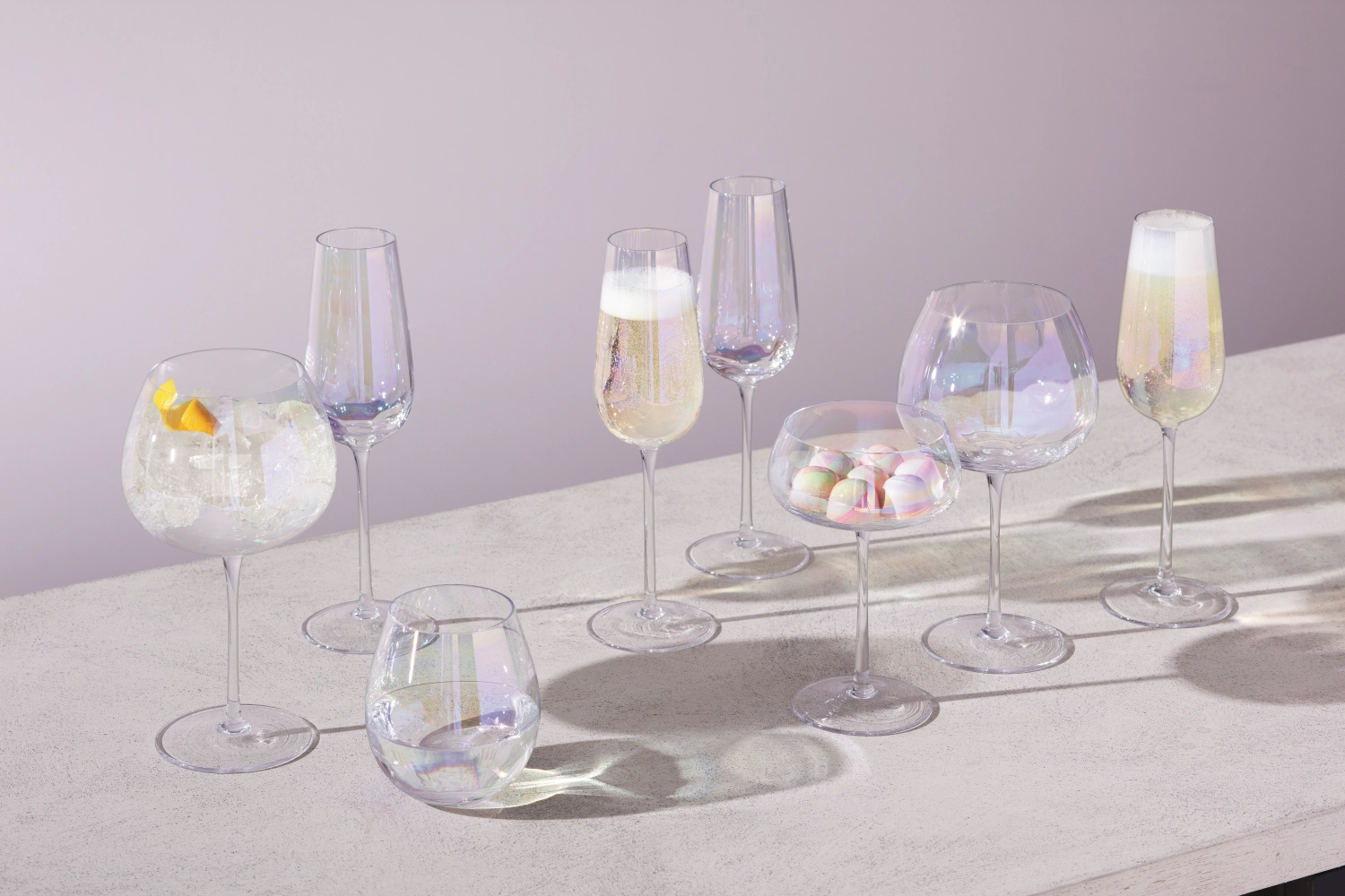 Set de 4 gobelets pearl 425ml - nacré