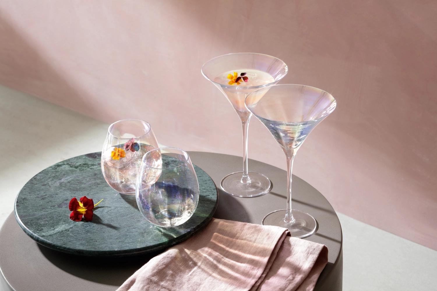 Set de 4 gobelets pearl 425ml - nacré