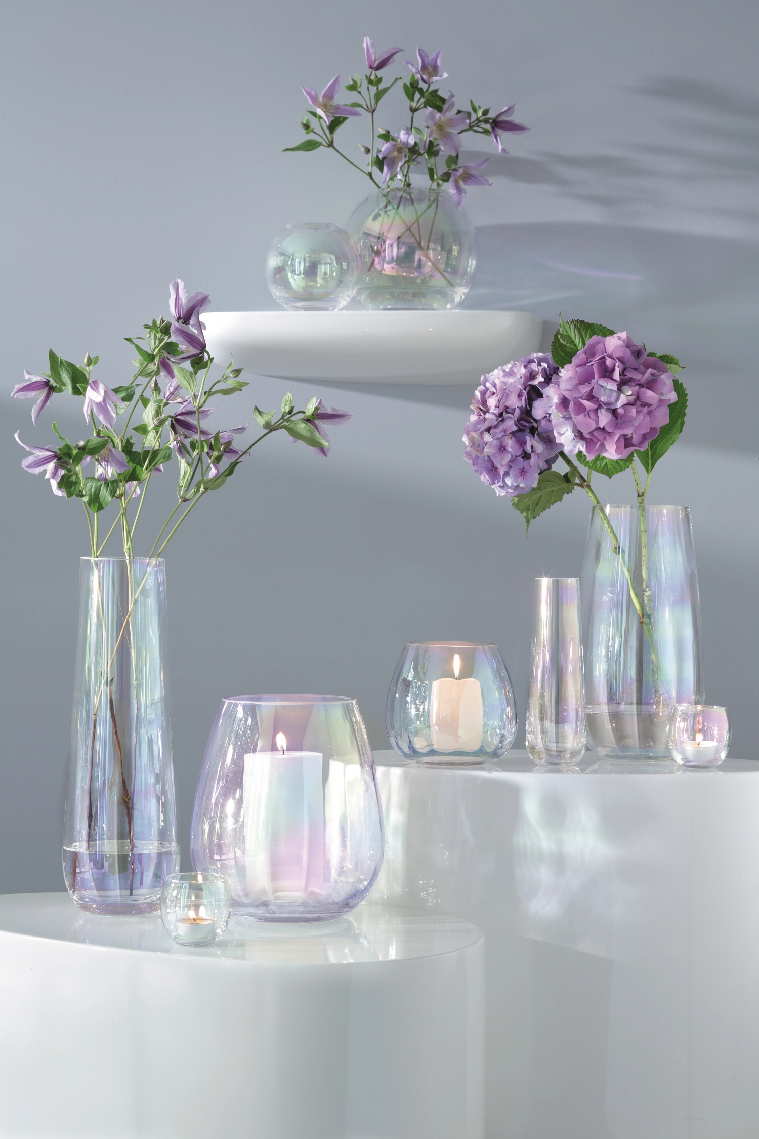 Pearl vase h24cm - nacre