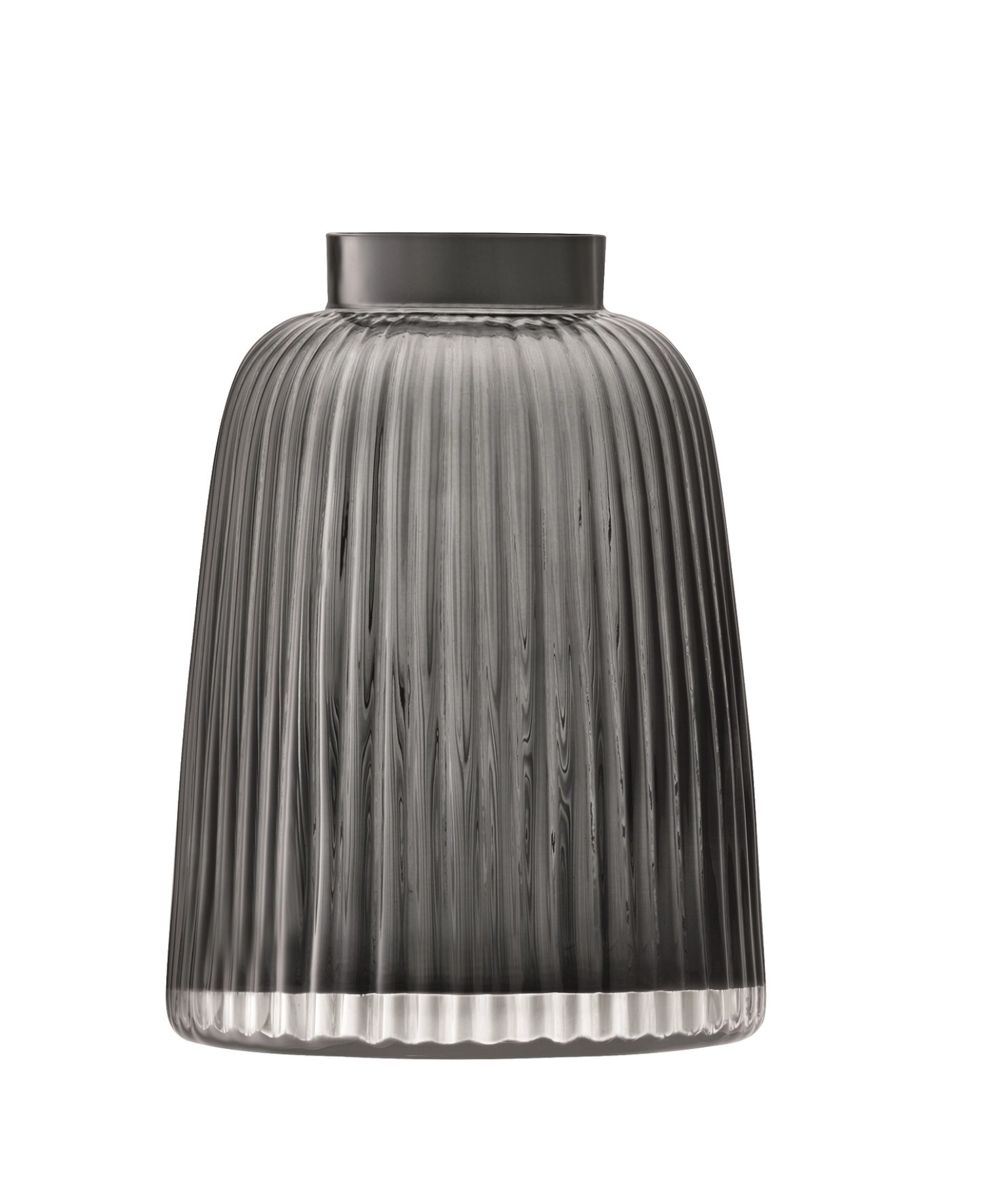 Pleat vase h26cm - gris