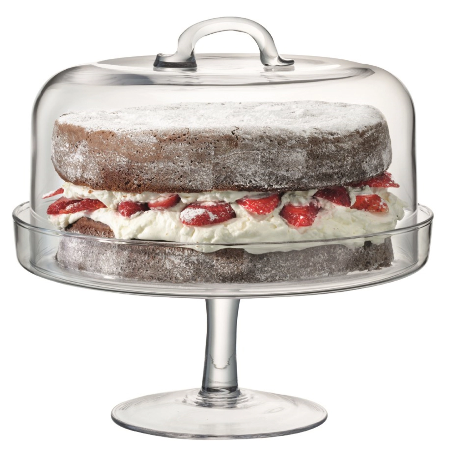 Serve plateau à gâteau & cloche ø26.5cm/ø25cm transparent