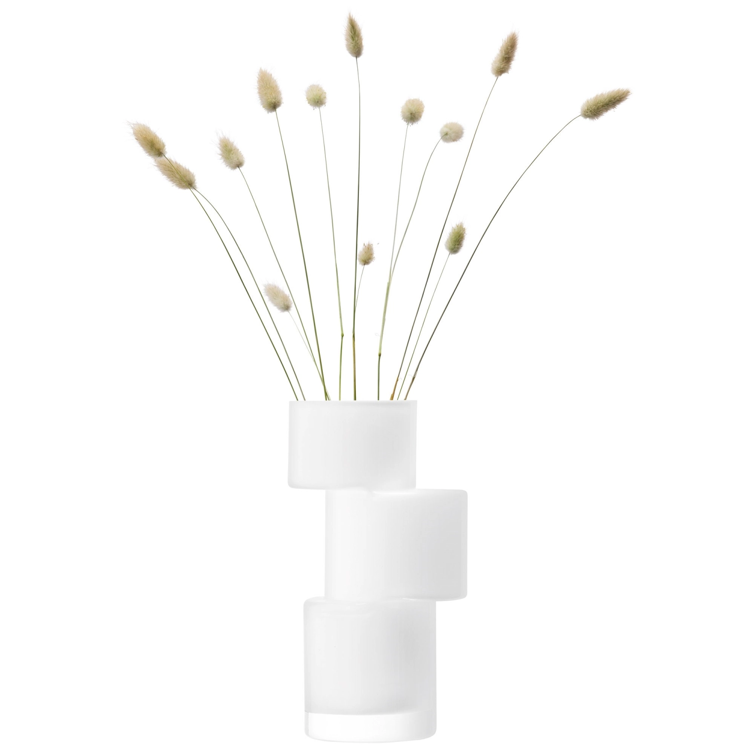 Tier vase h26cm blanc craie