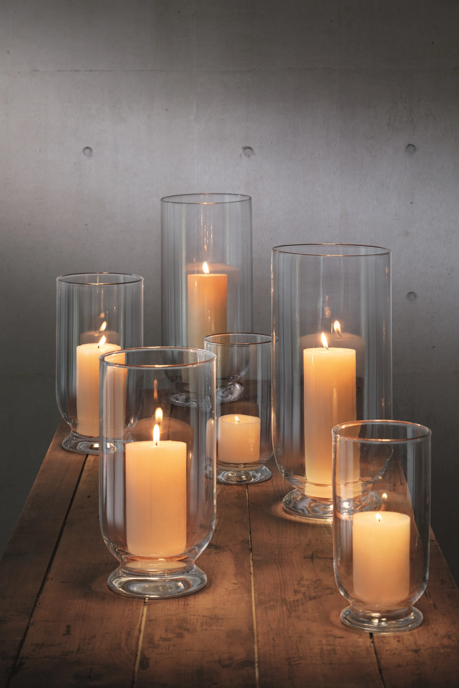 Terrace Sturmlaterne H30cm transparent