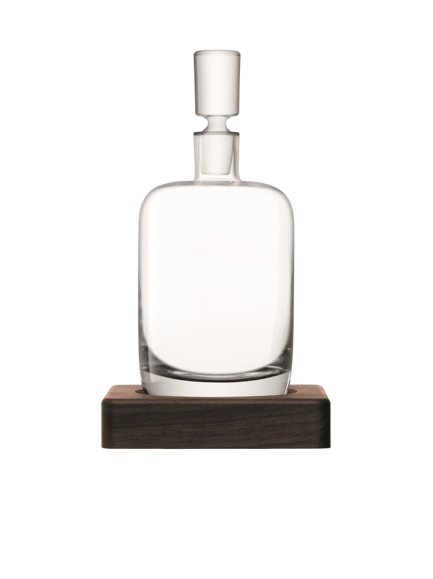 Whisky renfrew carafe 1.1l transparent avec dessous en noyer