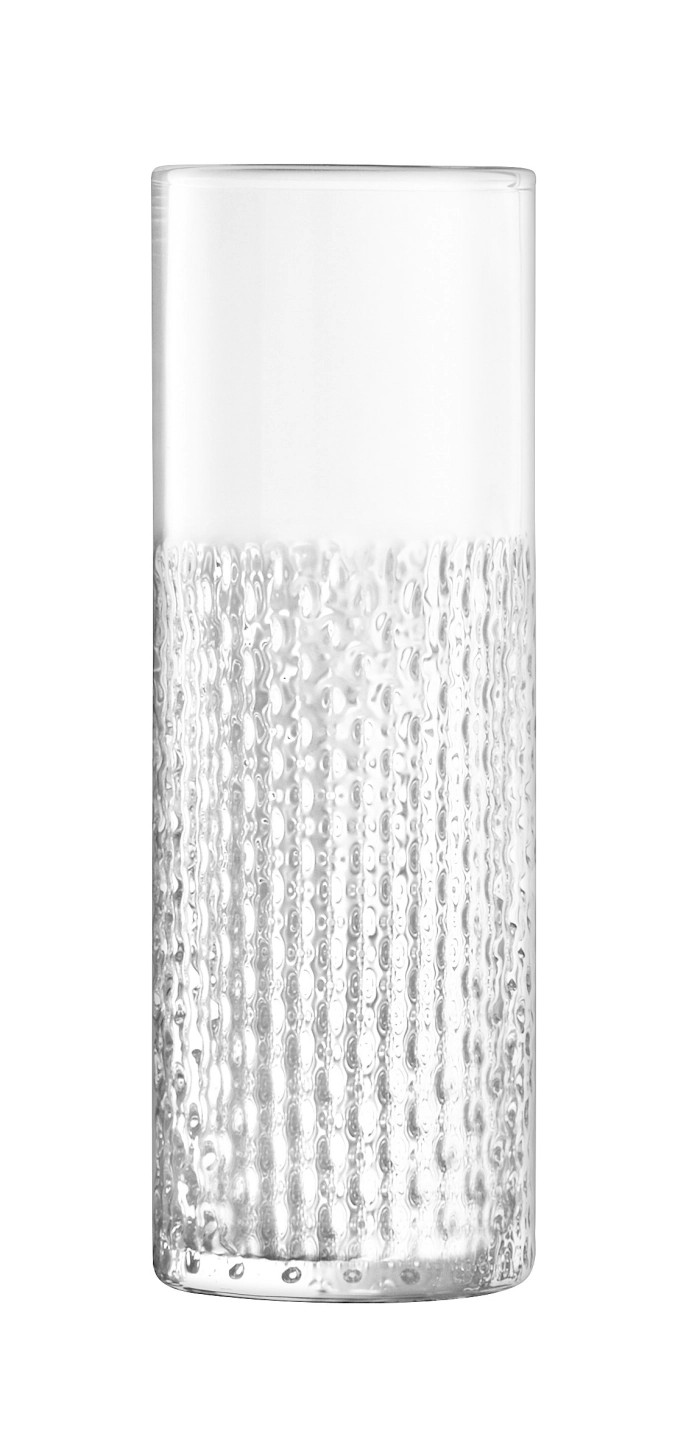 Wicker vase h20cm transparent