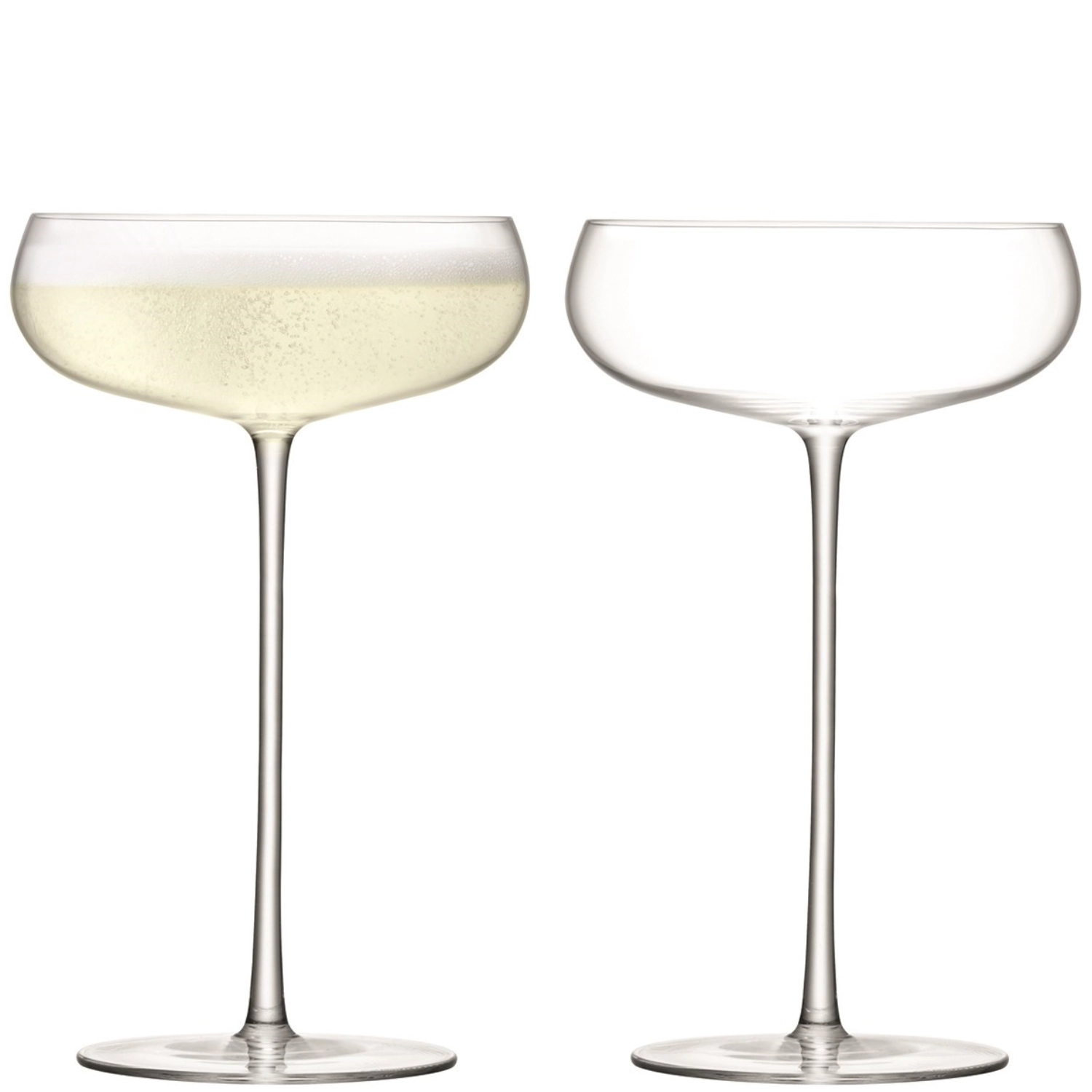 Set de 2 coupes à champagne wine culture 320ml - transparent
