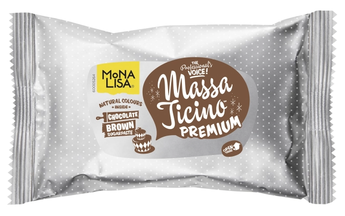 Massa Ticino Zucker Modelliermasse, braun, 250 gr