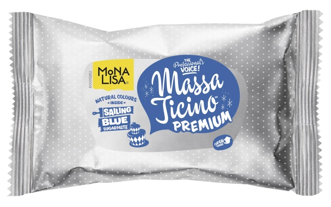Massa Ticino Zucker Modelliermasse, blau, 250 gr