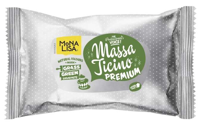 Massa Ticino Zucker Modelliermasse, grün, 250 gr